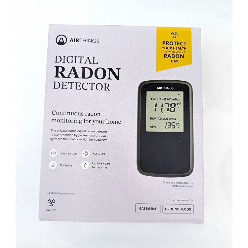 Airthings Digital Radon Detector Continuous Home Radon Monitor